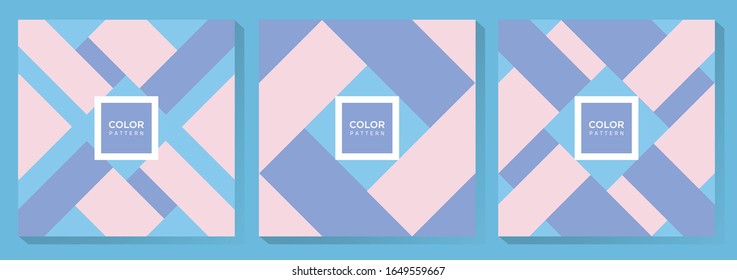 Geometric Pastel Color Pattern Design