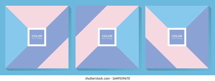 Geometric Pastel Color Pattern Design