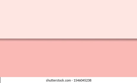 Geometric pastel paper cut background template with realistic shadow effect and pink pantone colors theme. design use for wallpaper, text place, social media, and digital industry. Eps10 vector