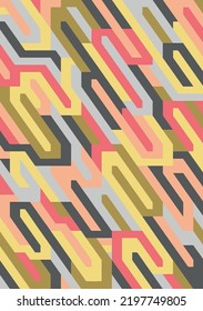 geometric pastel pattern design surface