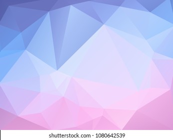 geometric pastel pink blue background