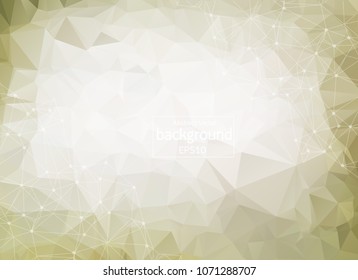 Geometric pastel Polygonal background molecule and communication. Connected lines with dots. Minimalism background. Concept of the science, chemistry, biology, medicine, technology.