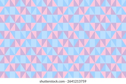 Geometric pastel triangle pattern with soft pink, blue, and purple. Perfect for spring themes, baby products, wrapping paper, and feminine design projects.
