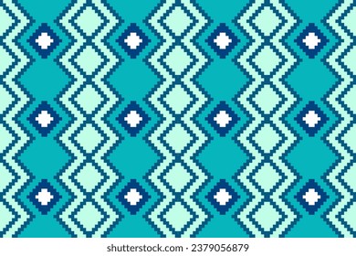 Geometric patchwork ethnic pattern vector for tribal boho design,Wallpaper,Wrapping,Fashion,Carpet,Clothing,Knitwear,Batik,Illustration.Ethnic abstract ikat.