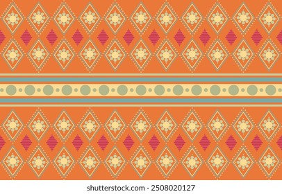 Geometric patten retro style.
This image showcases a vibrant geometric pattern with a warm color.Geometric pattern composition is seamless.
Design for textiles,fabric,clothing,wapping,home decor.