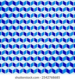 Geometrisch patroon, 3D kubus patroon, vector illustratie van isometrische kubussen.