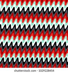 Geometric Pattern in 80s and 90s retro fashion style, modern stylish texture, abstract background, wrapping paper, trendy ornamental fabric, template, sketch for design