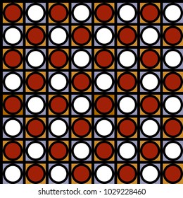 Geometric Pattern in 80s and 90s retro fashion style, modern stylish texture, abstract background, wrapping paper, trendy ornamental fabric, template, sketch for design