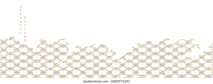 Geometric pattern with abstract art line background. Abstract art landscape background with white and brown hand drawn line wave banner design and wallpaper in vintage style.	