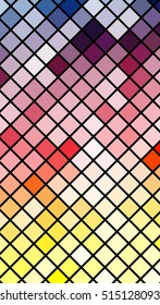 Geometric pattern abstract colorful mosaic. Vector illustration. For design poster, invitation, wallpaper, business template