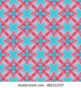 Geometric pattern abstract design for background, wallpaper, wrapping, fabric. Vector illustration.