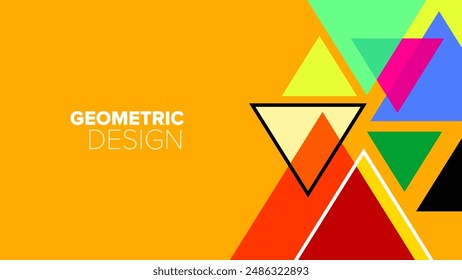 patrón geométrico. Formas geométricas abstractas. Ilustración vectorial. Anuncio, cartel, diseño hd, cubierta, tarjeta de felicitación diseño de fondo de Plantilla