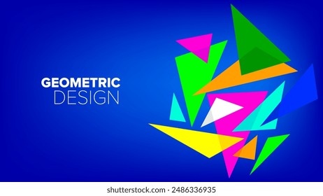 patrón geométrico. Formas geométricas abstractas. Ilustración vectorial. Anuncio, cartel, diseño hd, cubierta, tarjeta de felicitación diseño de fondo de Plantilla