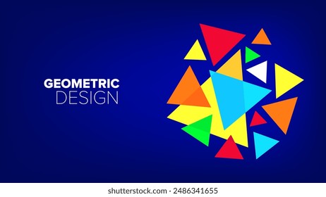 geometric pattern. abstract geometrical shapes. vector illustration. banner, poster, hd layout, cover, greeting card template background design