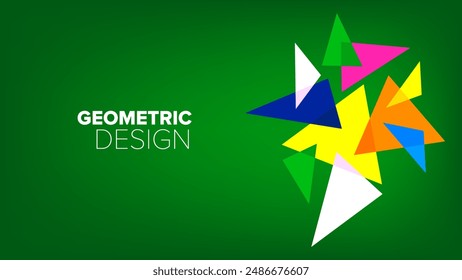 patrón geométrico. Formas geométricas abstractas. Ilustración vectorial. Anuncio, cartel, diseño hd, cubierta, tarjeta de felicitación diseño de fondo de Plantilla