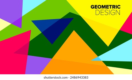 geometric pattern. abstract geometrical shapes. vector illustration. banner, poster, hd layout, cover, greeting card template background design
