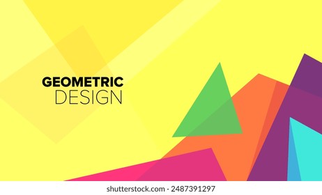 geometric pattern. abstract geometrical shapes. vector illustration. banner, poster, hd layout, cover, greeting card template background design
