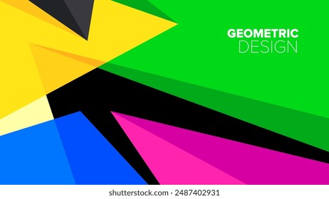 patrón geométrico. Formas geométricas abstractas. Ilustración vectorial. Anuncio, cartel, diseño hd, cubierta, tarjeta de felicitación diseño de fondo de Plantilla
