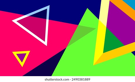 patrón geométrico. Formas geométricas abstractas. fondo de verano. Ilustración vectorial. Anuncio, cartel, diseño hd, cubierta, tarjeta de felicitación diseño de Plantilla
