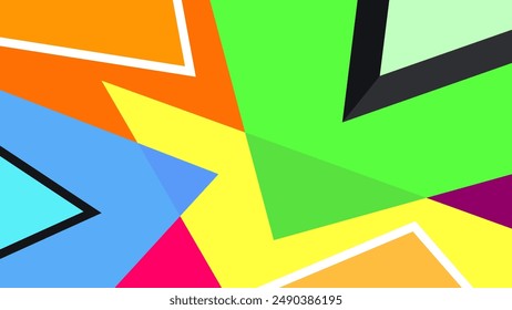 geometric pattern. abstract geometrical shapes. summer background. vector illustration. banner, poster, hd layout, cover, greeting card template design