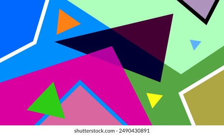 patrón geométrico. Formas geométricas abstractas. fondo de verano. Ilustración vectorial. Anuncio, cartel, diseño hd, cubierta, tarjeta de felicitación diseño de Plantilla