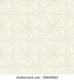 The geometric pattern of abstract leaves. Seamless background vector illustration