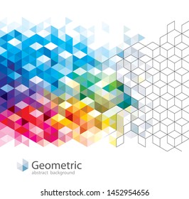 Geometric pattern abstract modern background design.