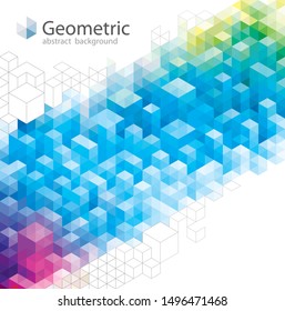 Geometric pattern abstract modern background design.