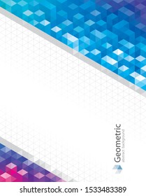 Geometric pattern abstract modern background design.