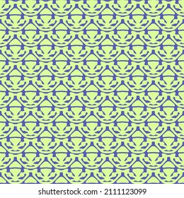 patrón geométrico con ornamentos abstractos en colores verde limón y azul, mosaico vectorial, patrón moderno
