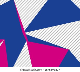 Geometric pattern in abstract style on colorful ba