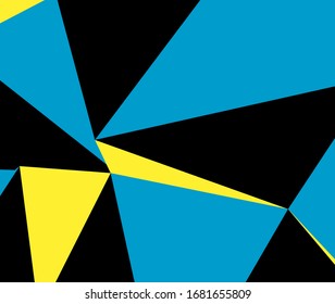 Geometric pattern in abstract style on colorful ba