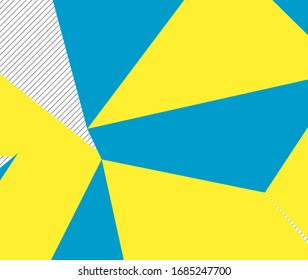 Geometric pattern in abstract style on colorful ba