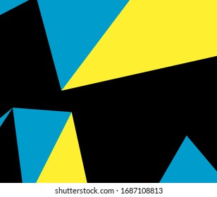 Geometric pattern in abstract style on colorful ba