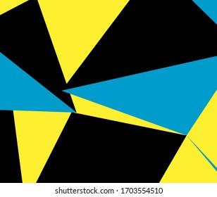 Geometric pattern in abstract style on colorful ba