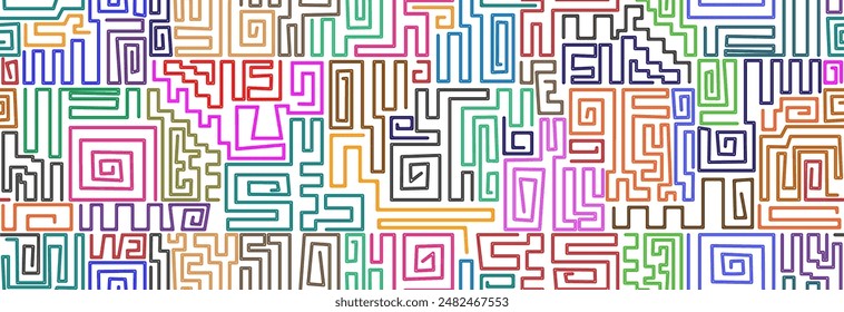 Geometric pattern in African style. Seamless pattern.