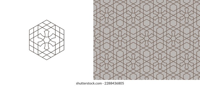 The geometric pattern of the Alhambra