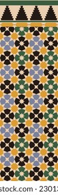 The geometric pattern of the Alhambra