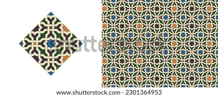 The geometric pattern of the Alhambra