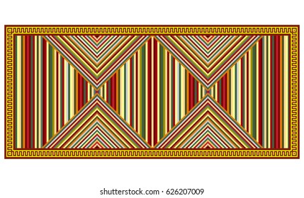 Geometric pattern, American Indians tribal style. 
