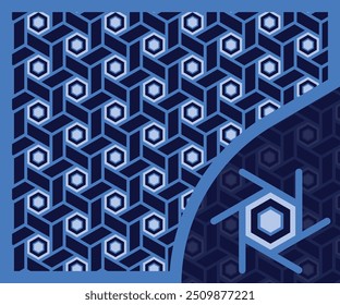 Geometric pattern Arabic and Islamic and arabesque and Egyptian Khayamiya art Abstract art suitable for backgrounds