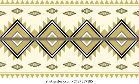 Patrón geométrico. Patrón étnico sin costuras en estilo tribal, folclórico y mexicano. Rayas geométricas. Diseño de fondo, Fondo de pantalla, Ilustración vectorial, tela, ropa, alfombra.