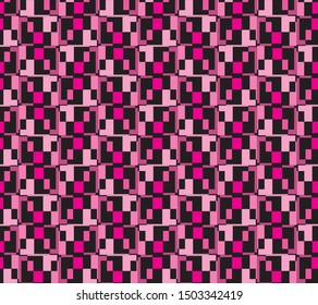 Geometric pattern art for textile printing and background 