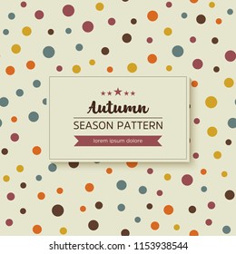 geometric pattern of autumn leaves and twigs