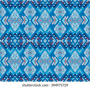 Geometric pattern in aztec style. Tribal ethnic vector texture. Figure tribal embroidery. Indian, Mexican, folk pattern.