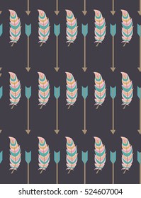 Geometric pattern in aztec style. Vector illustration
