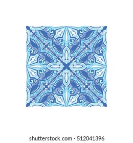 Geometric Pattern Azulejo Tile Portuguese Famous Symbol