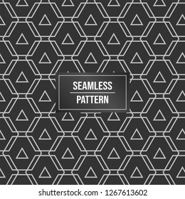 Geometric pattern background. Abstract pattern black background
