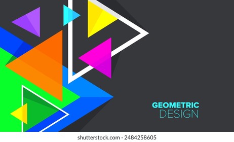 geometric pattern background. abstract geometrical shapes. vector illustration. banner, poster, hd layout, cover, greeting card template design