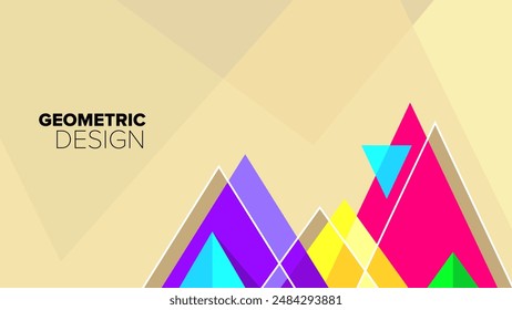 geometric pattern background. abstract geometrical shapes. vector illustration. banner, poster, hd layout, cover, greeting card template design